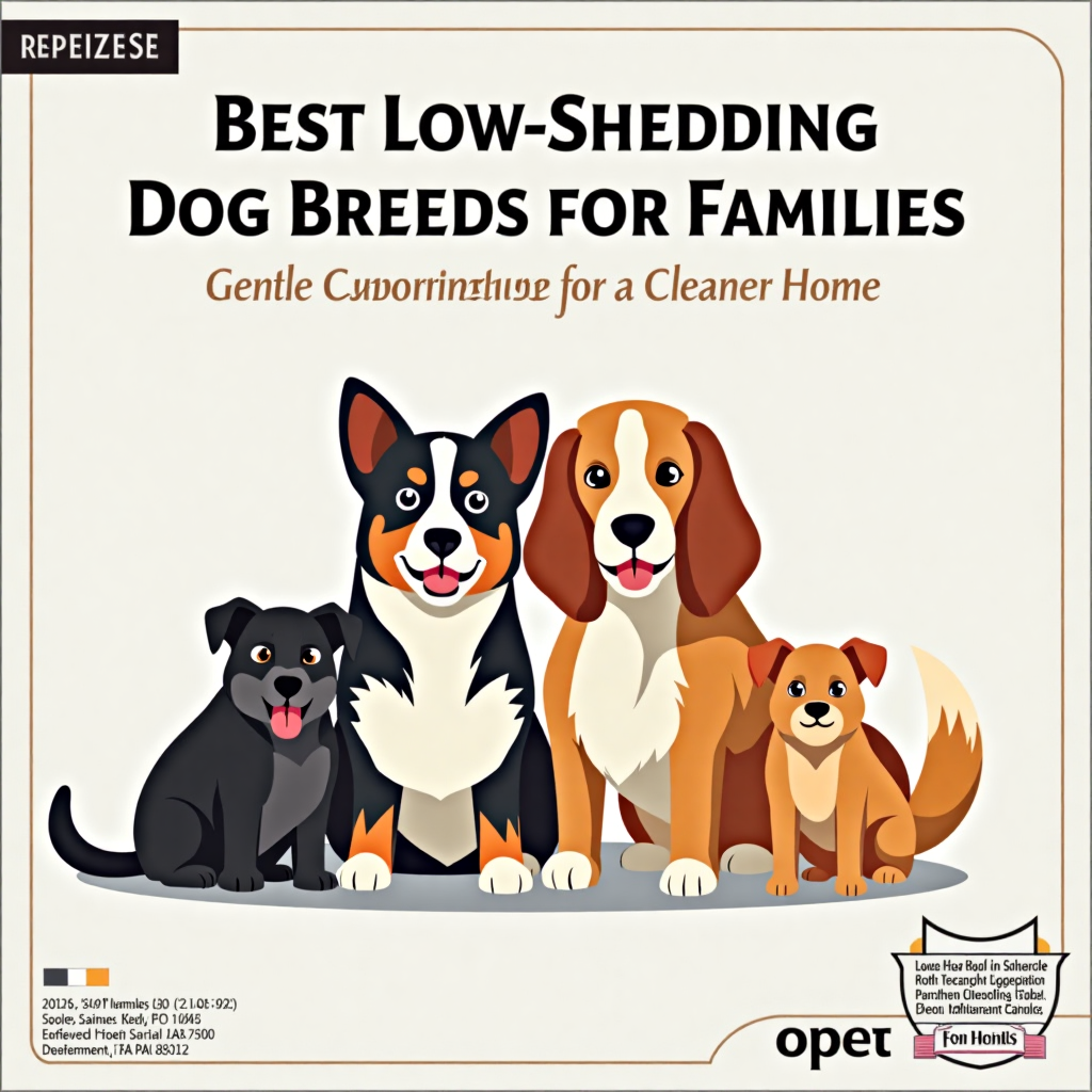 The Best Low-Shedding Dog Breeds for Families: Gentle Companions for a Cleaner Home